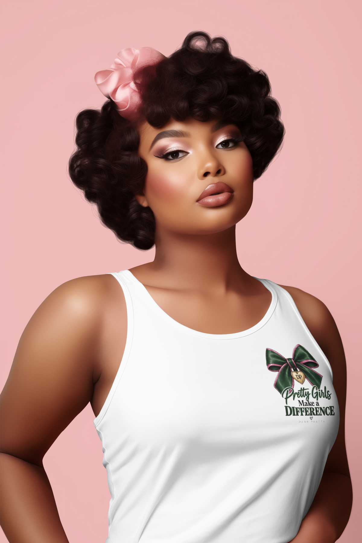 Pretty Girls Make a Difference Racerback Tank