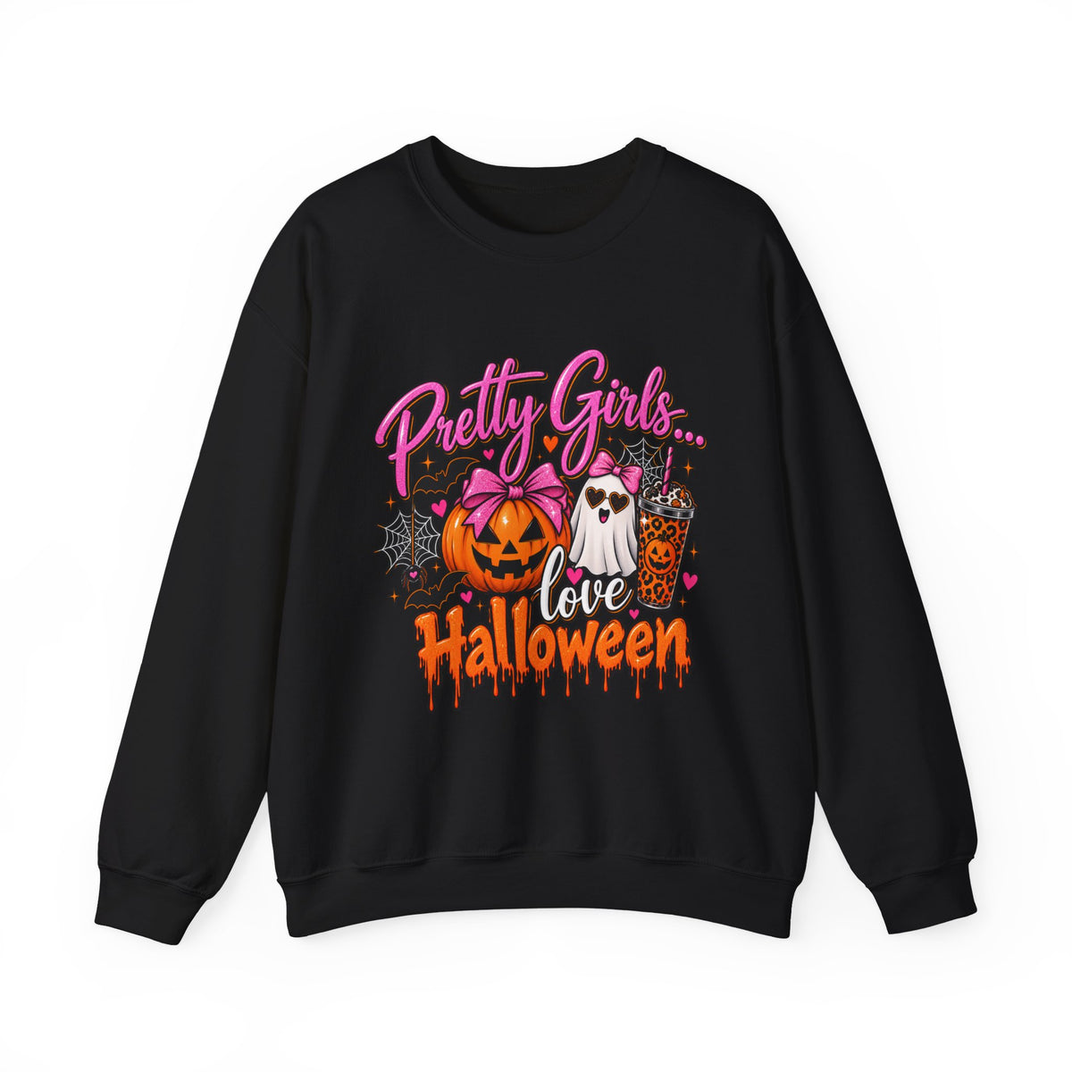 Pretty Girls Love Halloween Crewneck Sweatshirt