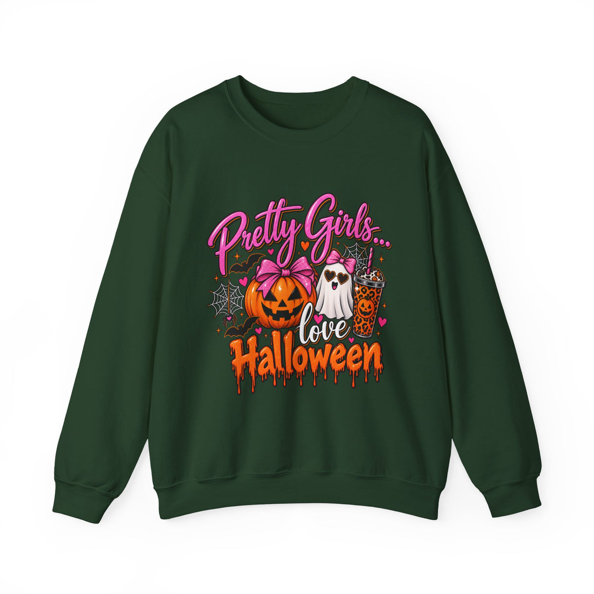 Pretty Girls Love Halloween Crewneck Sweatshirt
