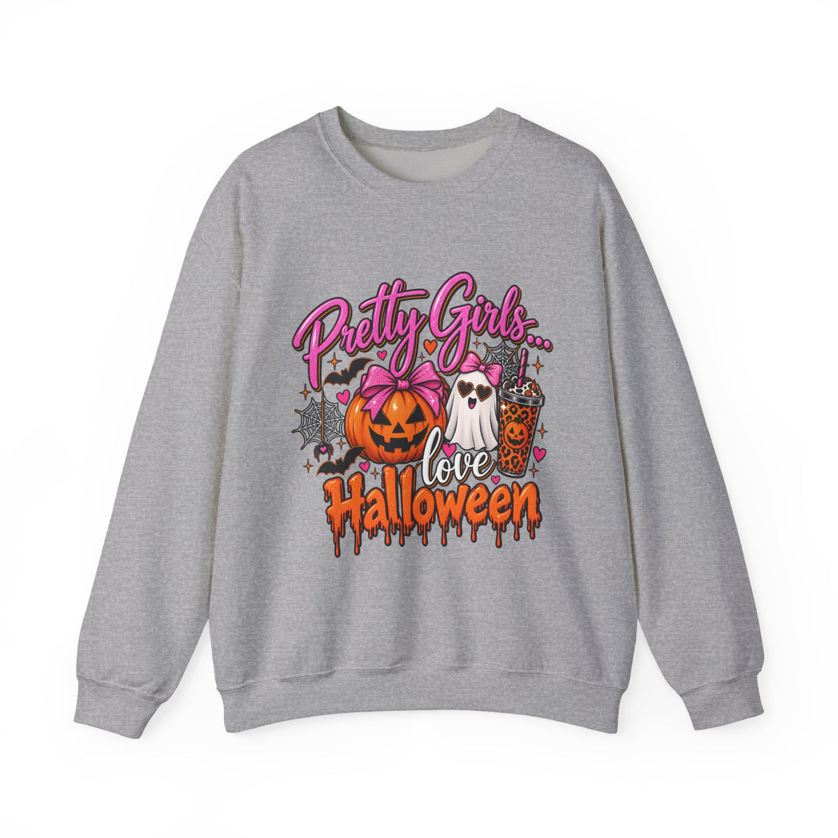 Pretty Girls Love Halloween Crewneck Sweatshirt