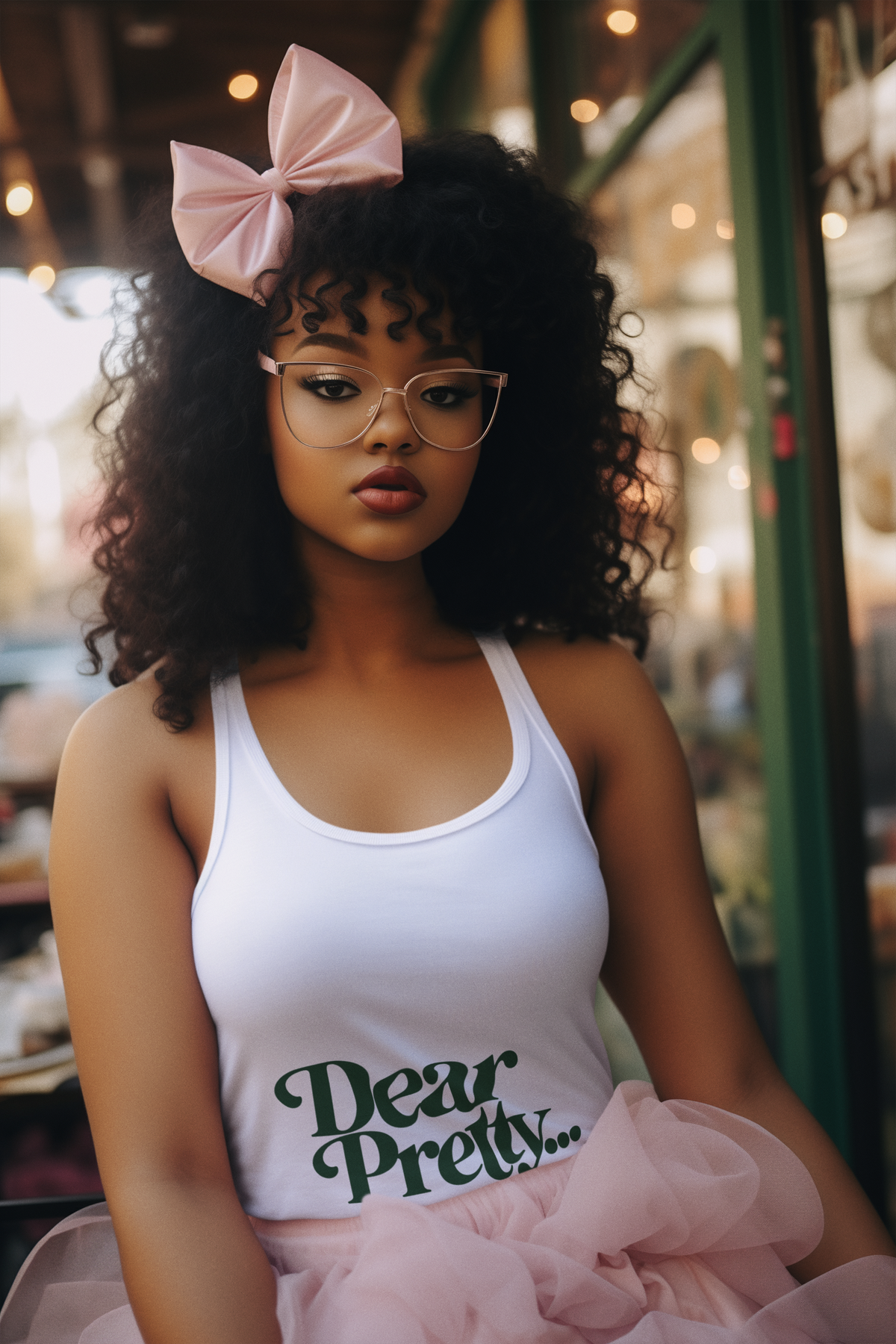 Dear Pretty Racerback Tank