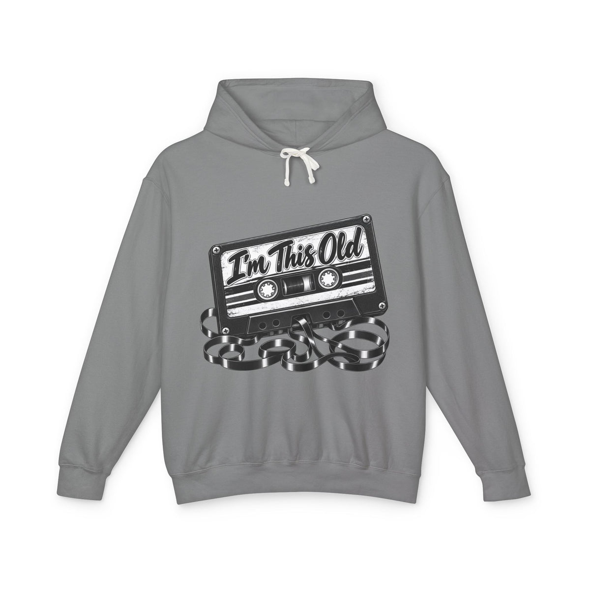 I'm This Old Retro Cassette Tape Hoodie