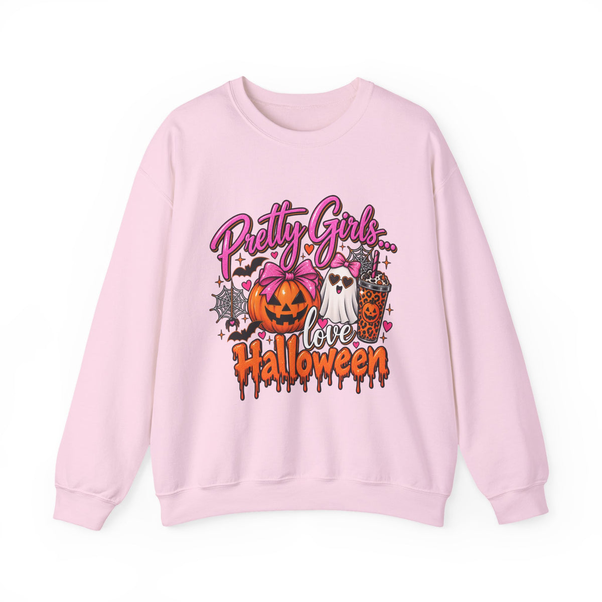 Pretty Girls Love Halloween Crewneck Sweatshirt